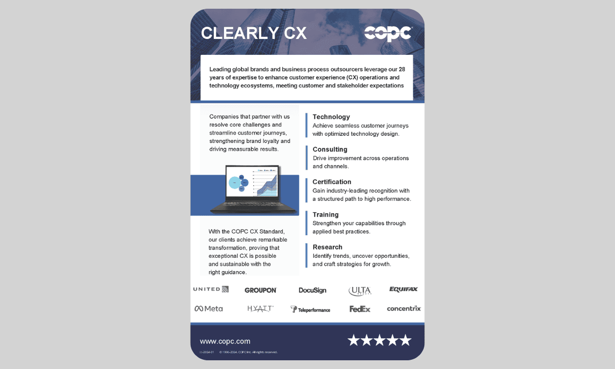 COPC Inc. CX Services Overview